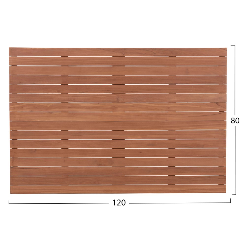 ΕΠΙΦΑΝΕΙΑ ΤΡΑΠΕΖΙΟΥ ΟΡΘΟΓΩΝΙΑ HM18138 ΞΥΛΟ TEAK--ΦΥΣΙΚΟ 120x80x4(πάχος)εκ.
