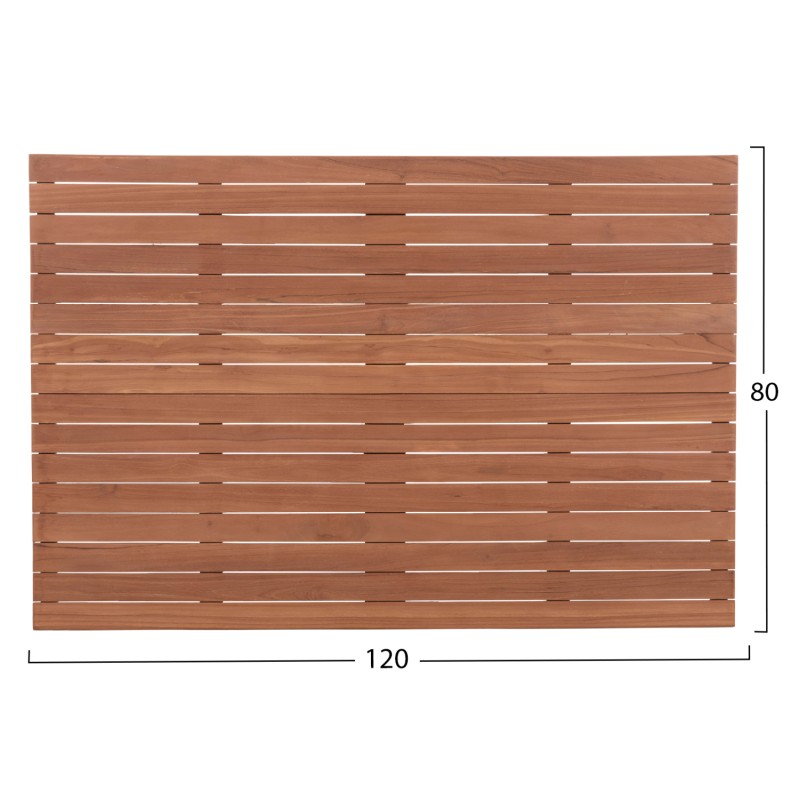 ΕΠΙΦΑΝΕΙΑ ΤΡΑΠΕΖΙΟΥ ΟΡΘΟΓΩΝΙΑ HM18138 ΞΥΛΟ TEAK--ΦΥΣΙΚΟ 120x80x4(πάχος)εκ.