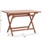 ΤΡΑΠΕΖΙ ΠΤΥΣΣΟΜΕΝΟ ΟΡΘΟΓΩΝΙΟ ERIS HM18117 ΞΥΛΟ TEAK--ΦΥΣΙΚΟ 120x70x76Υεκ.