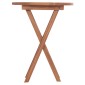 ΤΡΑΠΕΖΙ ΣΚΗΝΟΘΕΤΗ ΣΤΡΟΓΓΥΛΟ ERIS HM18119 ΞΥΛΟ TEAK--ΦΥΣΙΚΟ Φ60x75Υεκ.