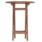 ΤΡΑΠΕΖΙ ΣΚΗΝΟΘΕΤΗ ΣΤΡΟΓΓΥΛΟ ERIS HM18119 ΞΥΛΟ TEAK--ΦΥΣΙΚΟ Φ60x75Υεκ.