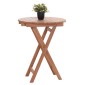 ΤΡΑΠΕΖΙ ΣΚΗΝΟΘΕΤΗ ΣΤΡΟΓΓΥΛΟ HEIDEL HM18120 ΞΥΛΟ TEAK--ΦΥΣΙΚΟ Φ60x75Υεκ.