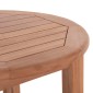 ΤΡΑΠΕΖΙ/ΣΤΑΝΤ ΜΠΑΡ ΣΤΡΟΓΓΥΛΟ PRESSCOT HM18114 ΞΥΛΟ TEAK--ΦΥΣΙΚΟ Φ60x105Υεκ.