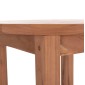 ΤΡΑΠΕΖΙ/ΣΤΑΝΤ ΜΠΑΡ ΣΤΡΟΓΓΥΛΟ PRESSCOT HM18114 ΞΥΛΟ TEAK--ΦΥΣΙΚΟ Φ60x105Υεκ.