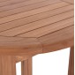 ΤΡΑΠΕΖΙ/ΣΤΑΝΤ ΜΠΑΡ ΣΤΡΟΓΓΥΛΟ PRESSCOT HM18114 ΞΥΛΟ TEAK--ΦΥΣΙΚΟ Φ60x105Υεκ.