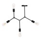 ΦΩΤΙΣΤΙΚΟ ΟΡΟΦΗΣ 4-ΦΩΤΟ LIGHTY HM7405.11 ΜΕΤΑΛΛΟ ΣΕ ΜΑΥΡΟ 57x5x52Υεκ.