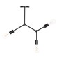 ΦΩΤΙΣΤΙΚΟ ΟΡΟΦΗΣ 3-ΦΩΤΟ LIGHTY HM7404.11 ΜΕΤΑΛΛΟ ΣΕ ΜΑΥΡΟ 52x5x48Υεκ.