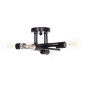 ΦΩΤΙΣΤΙΚΟ ΟΡΟΦΗΣ ΠΟΛΥΦΩΤΟ LIGHTY HM7428.11 ΜΕΤΑΛΛΟ ΣΕ ΜΑΥΡΟ 28x28x15Υεκ.