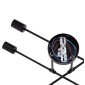 ΦΩΤΙΣΤΙΚΟ ΟΡΟΦΗΣ ΠΟΛΥΦΩΤΟ LIGHTY HM7427.11 ΜΕΤΑΛΛΟ ΣΕ ΜΑΥΡΟ 51x51x23Υεκ.