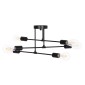 ΦΩΤΙΣΤΙΚΟ ΟΡΟΦΗΣ ΠΟΛΥΦΩΤΟ LIGHTY HM7427.11 ΜΕΤΑΛΛΟ ΣΕ ΜΑΥΡΟ 51x51x23Υεκ.