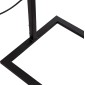 ΦΩΤΙΣΤΙΚΟ ΔΑΠΕΔΟΥ BRANS HM7532.11 ΜΕΤΑΛΛΟ ΜΑΥΡΟ--PVC ΛΕΥΚΟ ΚΑΠΕΛΟ 25x33x170Υεκ.