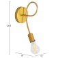 ΑΠΛΙΚΑ ΤΟΙΧΟΥ FRIDRIK HM7399.12 ΜΕΤΑΛΛΟ ΣΕ ΧΡΥΣΟ 12x15,5x28,5Υεκ.