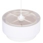 ΦΩΤΙΣΤΙΚΟ ΟΡΟΦΗΣ ΚΥΛΙΝΔΡΙΚΟ KRIKS HM4707.01 PVC ΣΕ ΛΕΥΚΟ Φ30x70Υεκ.