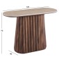 ΚΟΝΣΟΛΑ WALDEN HM18439 ΚΕΡΑΜΙΚΟ TOP ΤΡΑΒΕΡΤΙΝΑ--MDF ΒΑΣΗ ΚΑΡΥΔΙ 120x40x76Υεκ