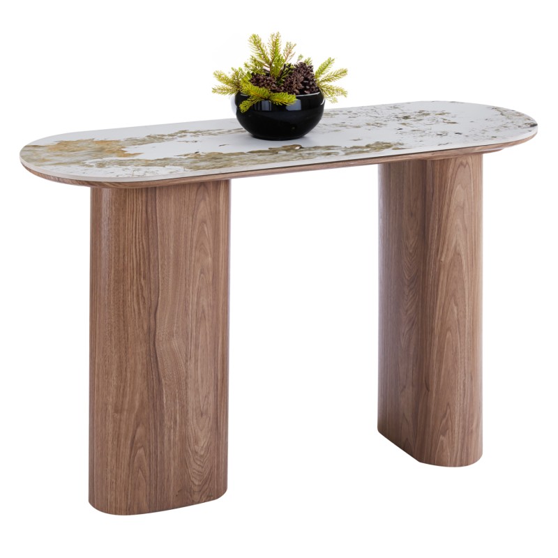 ΚΟΝΣΟΛΑ MARBLEX HM18446 ΚΕΡΑΜΙΚΟ TOP PANDORA--MDF ΠΟΔΙΑ 120x40x76Υεκ
