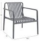 ΠΟΛΥΘΡΟΝΑ LOUNGE ΕΞΩΤ.ΧΩΡΟΥ MALEN HM6626.03 ΓΚΡΙ ΠΟΛΥΠΡΟΠΥΛΕΝΙΟ 67x75x75Υεκ