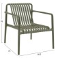 ΠΟΛΥΘΡΟΝΑ LOUNGE ΕΞΩΤ.ΧΩΡΟΥ MALEN HM6626.05 OLIVE GREEN ΠΟΛΥΠΡΟΠΥΛΕΝΙΟ 67x75x75Υεκ
