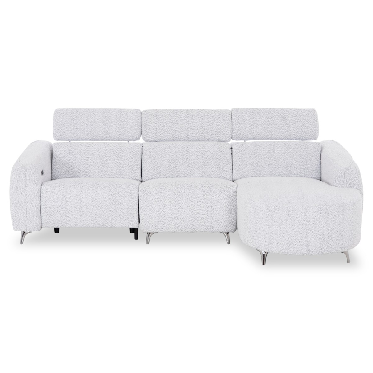 ΚΑΝΑΠΕΣ ΔΕΞΙΑ ΓΩΝΙΑ 3Θ ΜΕ RECLINE VALENTE HM3317.01R ΑΝΟΙΧΤΟ ΓΚΡΙ ΥΦΑΣΜΑ 275x160x104Yεκ