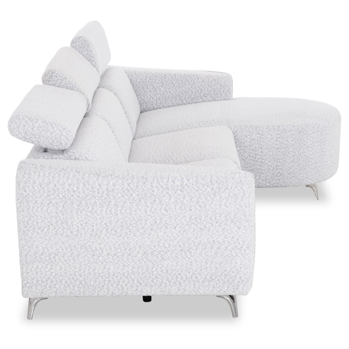 ΚΑΝΑΠΕΣ ΔΕΞΙΑ ΓΩΝΙΑ 3Θ ΜΕ RECLINE VALENTE HM3317.01R ΑΝΟΙΧΤΟ ΓΚΡΙ ΥΦΑΣΜΑ 275x160x104Yεκ