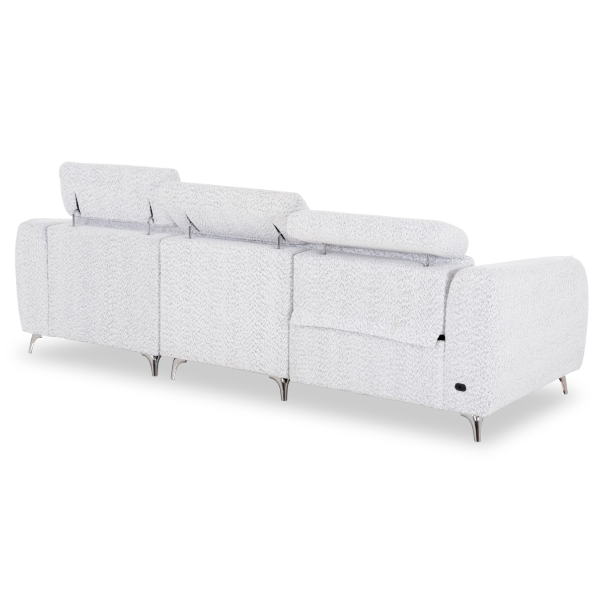 ΚΑΝΑΠΕΣ ΔΕΞΙΑ ΓΩΝΙΑ 3Θ ΜΕ RECLINE VALENTE HM3317.01R ΑΝΟΙΧΤΟ ΓΚΡΙ ΥΦΑΣΜΑ 275x160x104Yεκ