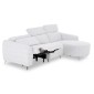 ΚΑΝΑΠΕΣ ΔΕΞΙΑ ΓΩΝΙΑ 3Θ ΜΕ RECLINE VALENTE HM3317.01R ΑΝΟΙΧΤΟ ΓΚΡΙ ΥΦΑΣΜΑ 275x160x104Yεκ