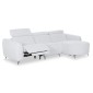 ΚΑΝΑΠΕΣ ΔΕΞΙΑ ΓΩΝΙΑ 3Θ ΜΕ RECLINE VALENTE HM3317.01R ΑΝΟΙΧΤΟ ΓΚΡΙ ΥΦΑΣΜΑ 275x160x104Yεκ