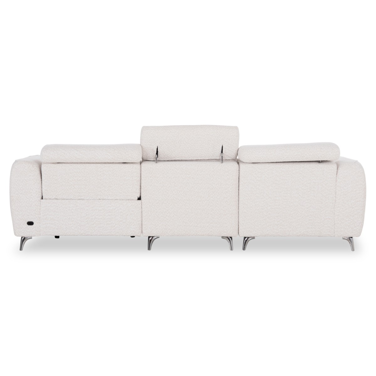ΚΑΝΑΠΕΣ ΑΡΙΣΤΕΡΗ ΓΩΝΙΑ 3Θ ΜΕ RECLINE VALENTE HM3317.02L ΜΠΕΖ ΥΦΑΣΜΑ 275x160x104Yεκ