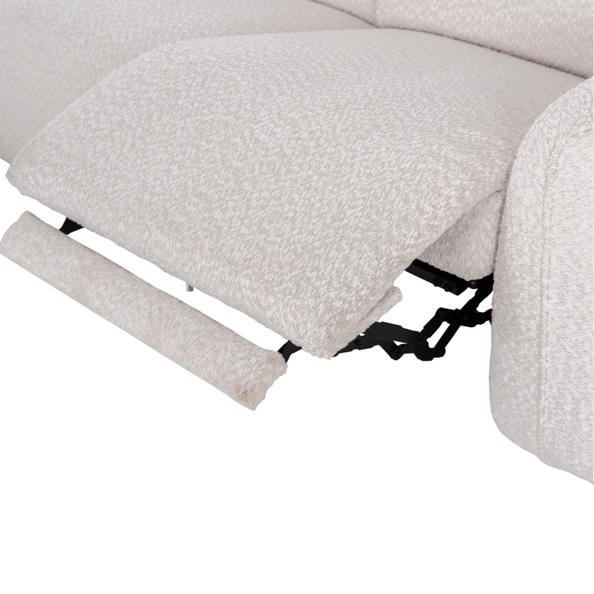ΚΑΝΑΠΕΣ ΑΡΙΣΤΕΡΗ ΓΩΝΙΑ 3Θ ΜΕ RECLINE VALENTE HM3317.02L ΜΠΕΖ ΥΦΑΣΜΑ 275x160x104Yεκ