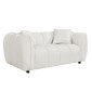 ΚΑΝΑΠΕΣ 2-ΘΕΣΙΟΣ LYKKE HM3324.02 ΕΚΡΟΥ ΥΦΑΣΜΑ 172x89x70Υεκ.