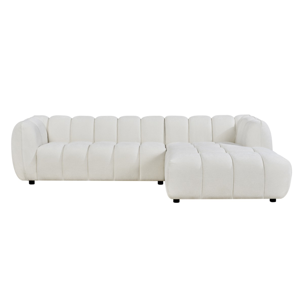 ΚΑΝΑΠΕΣ ΓΩΝΙΑ (ΔΕΞΙΑ) LYKKE HM3326.02R ΕΚΡΟΥ ΥΦΑΣΜΑ 280x89-165(η γωνία)x70Υεκ