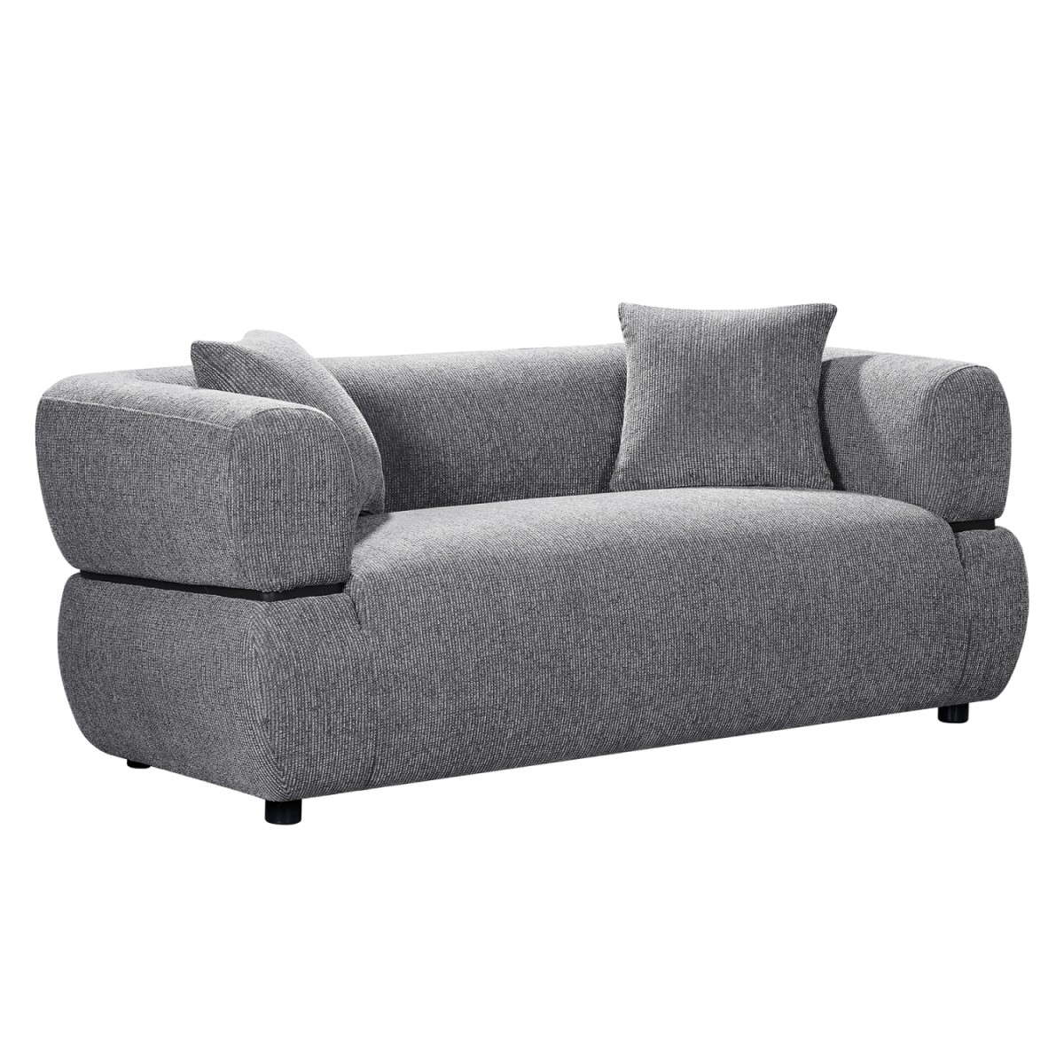 ΚΑΝΑΠΕΣ 2-ΘΕΣΙΟΣ ARCTIS HM3328.01 ΓΚΡΙ ΥΦΑΣΜΑ 169x88x88Υεκ.