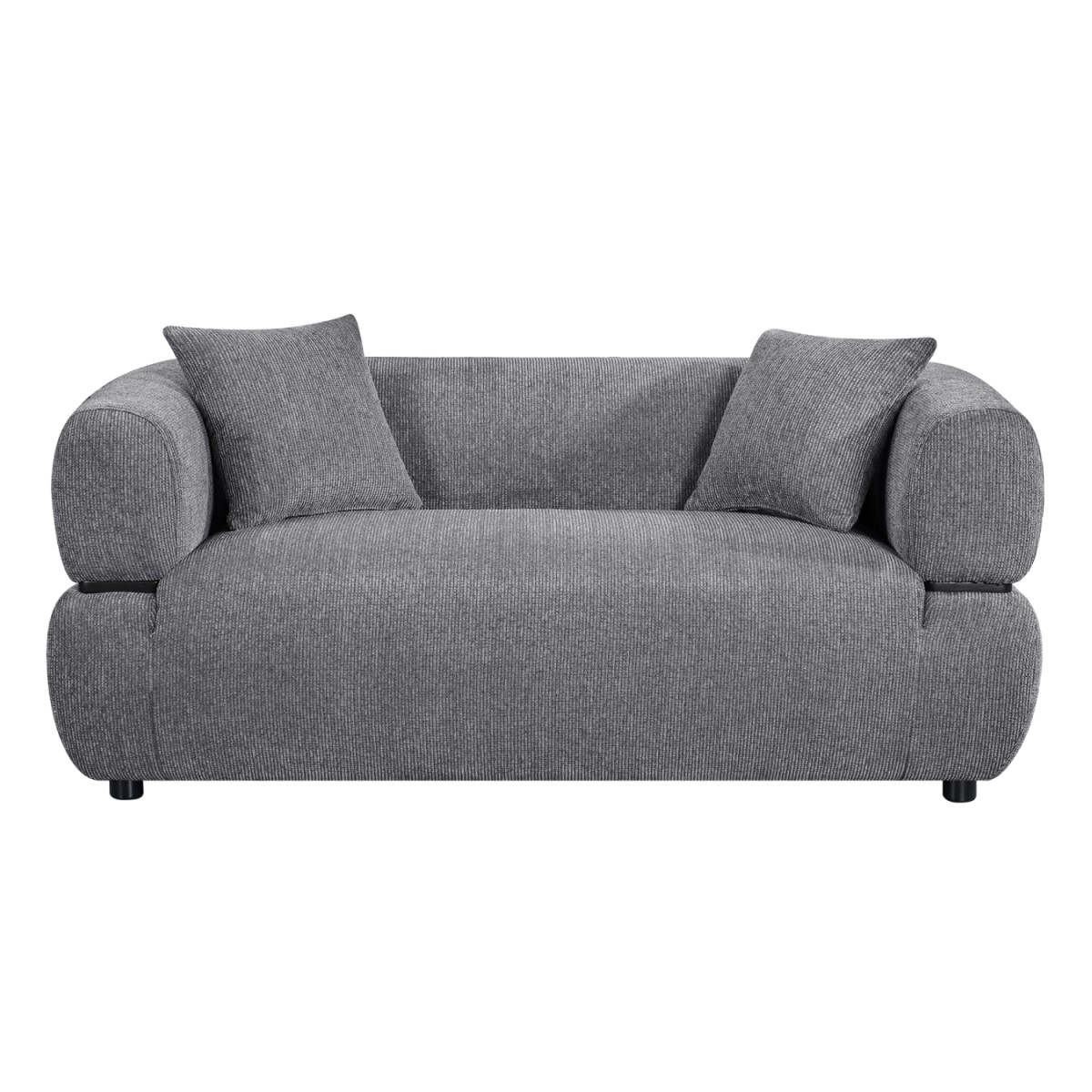 ΚΑΝΑΠΕΣ 2-ΘΕΣΙΟΣ ARCTIS HM3328.01 ΓΚΡΙ ΥΦΑΣΜΑ 169x88x88Υεκ.