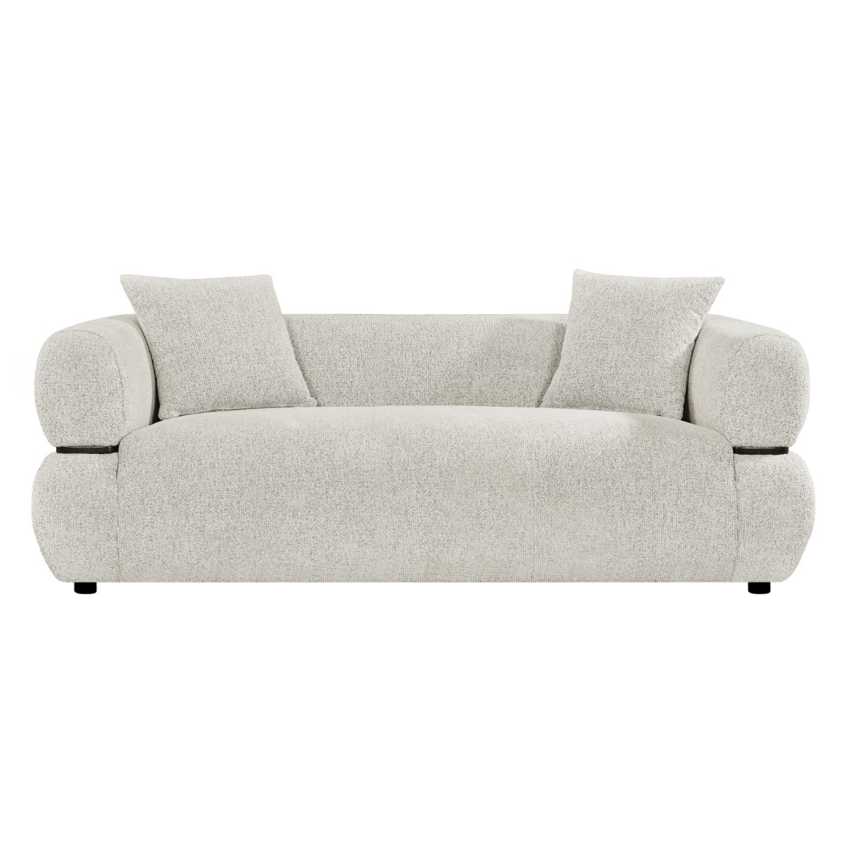 ΚΑΝΑΠΕΣ 2-ΘΕΣΙΟΣ ARCTIS HM3328.02 ΑΝΟΙΧΤΟ ΜΠΕΖ ΥΦΑΣΜΑ 169x88x88Υεκ.