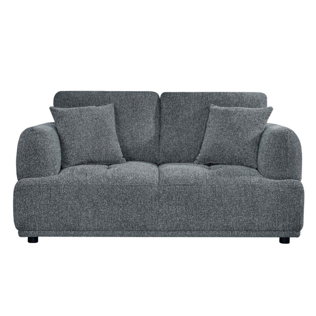 ΚΑΝΑΠΕΣ 2-ΘΕΣΙΟΣ STRUCTO HM3330.01 ΓΚΡΙ ΥΦΑΣΜΑ 168x94x88Υεκ.