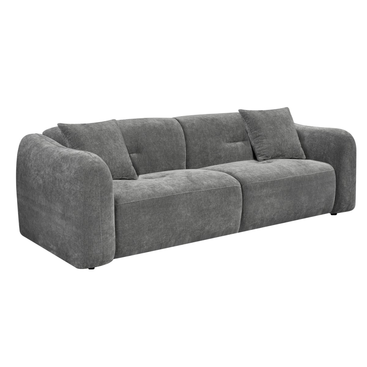 ΚΑΝΑΠΕΣ 3-ΘΕΣΙΟΣ JUNOA HM3333.01 ΓΚΡΙ ΥΦΑΣΜΑ 228x89x74Υεκ