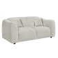 ΚΑΝΑΠΕΣ 2-ΘΕΣΙΟΣ JUNOA HM3334.02 ΕΚΡΟΥ ΥΦΑΣΜΑ 172x89x85Υεκ
