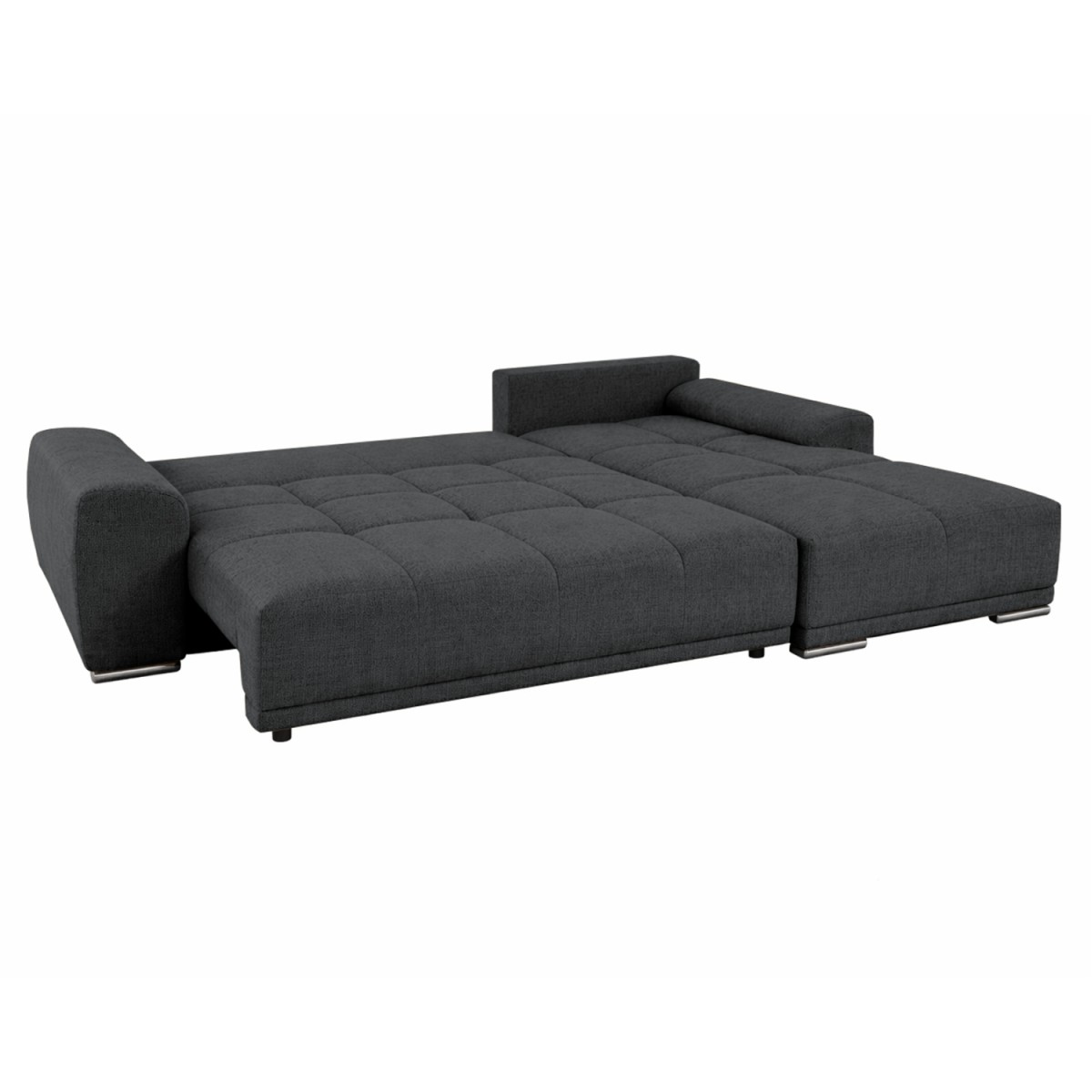 ΚΑΝΑΠΕΣ ΚΡΕΒΑΤΙ ΔΕΞΙΑ ΓΩΝΙΑ COMFYRA HM3336.01R ΓΚΡΙ ΥΦΑΣΜΑ 270x181x75Υεκ