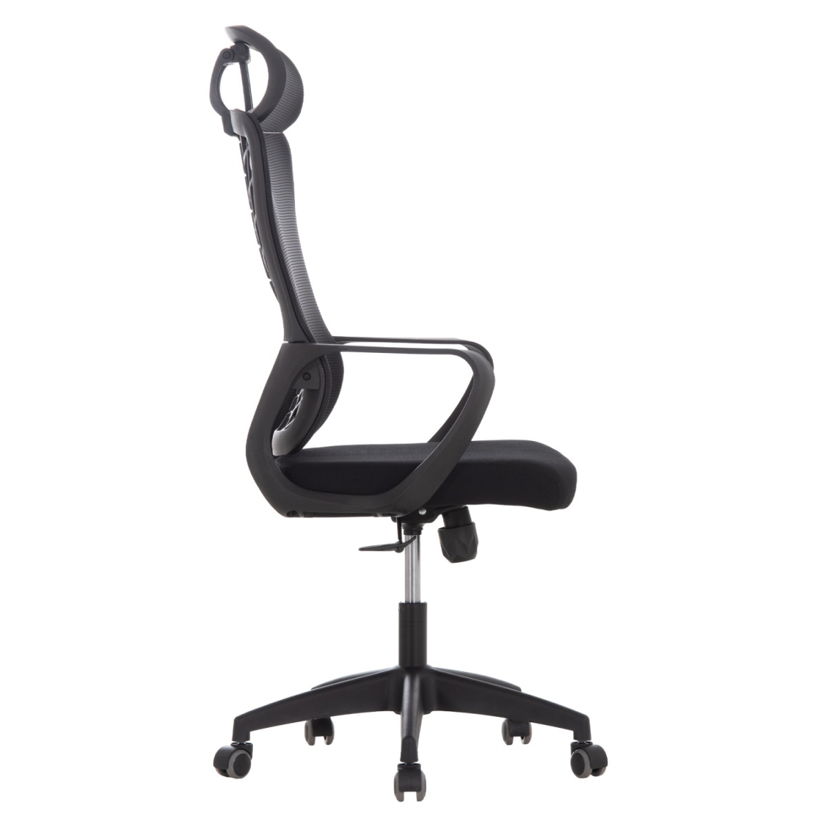 ΚΑΡΕΚΛΑ ΓΡΑΦΕΙΟΥ ELVAR HM1219.01 ΜΑΥΡO MESH--ΒΑΣΗ ΠΟΛΥΠΡΟΠΥΛΕΝΙΟΥ 63x56x125Υεκ