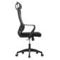 ΚΑΡΕΚΛΑ ΓΡΑΦΕΙΟΥ ELVAR HM1219.01 ΜΑΥΡO MESH--ΒΑΣΗ ΠΟΛΥΠΡΟΠΥΛΕΝΙΟΥ 63x56x125Υεκ