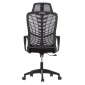 ΚΑΡΕΚΛΑ ΓΡΑΦΕΙΟΥ ELVAR HM1219.01 ΜΑΥΡO MESH--ΒΑΣΗ ΠΟΛΥΠΡΟΠΥΛΕΝΙΟΥ 63x56x125Υεκ
