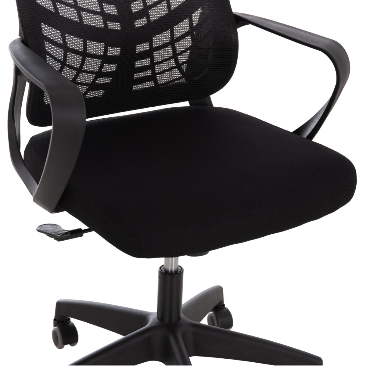 ΚΑΡΕΚΛΑ ΓΡΑΦΕΙΟΥ ELVAR HM1219.01 ΜΑΥΡO MESH--ΒΑΣΗ ΠΟΛΥΠΡΟΠΥΛΕΝΙΟΥ 63x56x125Υεκ