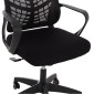 ΚΑΡΕΚΛΑ ΓΡΑΦΕΙΟΥ ELVAR HM1219.01 ΜΑΥΡO MESH--ΒΑΣΗ ΠΟΛΥΠΡΟΠΥΛΕΝΙΟΥ 63x56x125Υεκ