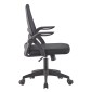 ΚΑΡΕΚΛΑ ΓΡΑΦΕΙΟΥ NETTIS HM1220.01 ΜΑΥΡO MESH-ΒΑΣΗ ΠΟΛΥΠΡΟΠΥΛΕΝΙΟΥ 47x47x109-119Υεκ