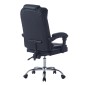 ΚΑΡΕΚΛΑ ΓΡΑΦΕΙΟΥ ΔΙΕΥΘΥΝΤΙΚΗ KYRON HM1221.01 ΜΑΥΡO PU--ΒΑΣΗ ΧΡΩΜΙΟΥ 65x46x112Υεκ