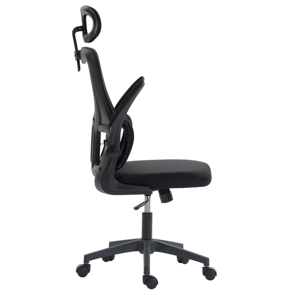 ΚΑΡΕΚΛΑ ΓΡΑΦΕΙΟΥ KESI HM1222.01 ΜΑΥΡO MESH & PP 61x62x125Υεκ.