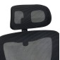 ΚΑΡΕΚΛΑ ΓΡΑΦΕΙΟΥ KESI HM1222.01 ΜΑΥΡO MESH & PP 61x62x125Υεκ.