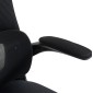 ΚΑΡΕΚΛΑ ΓΡΑΦΕΙΟΥ KESI HM1222.01 ΜΑΥΡO MESH & PP 61x62x125Υεκ.