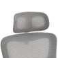 ΚΑΡΕΚΛΑ ΓΡΑΦΕΙΟΥ KESI HM1222.02 ΑΝΟΙΧΤΟ ΓΚΡΙ MESH--ΛΕΥΚΟ PP 52x50x122Υεκ.