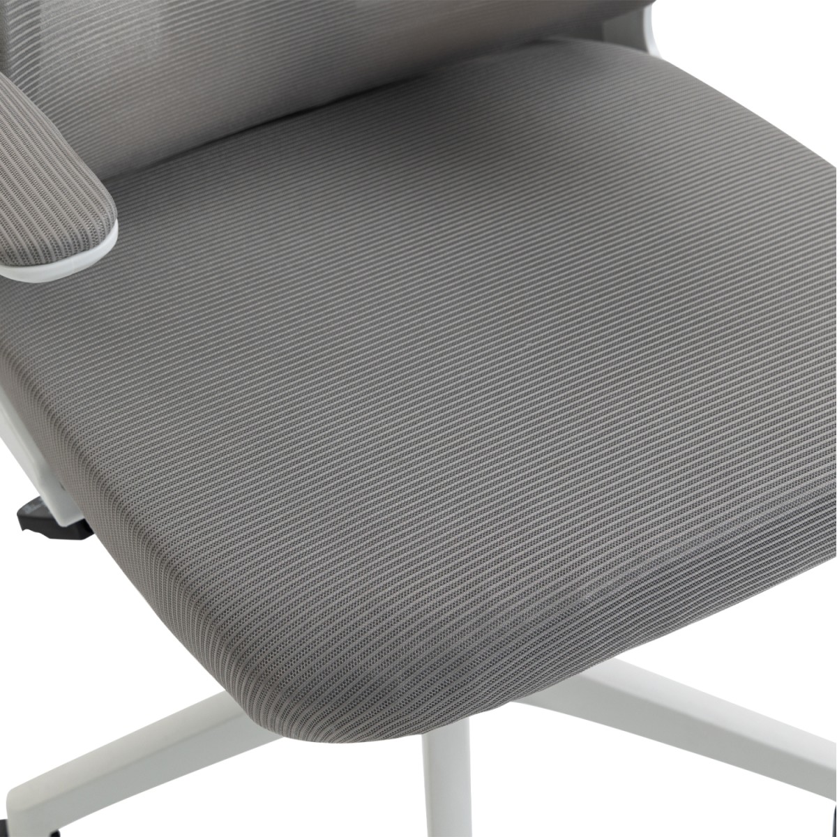 ΚΑΡΕΚΛΑ ΓΡΑΦΕΙΟΥ KESI HM1222.02 ΑΝΟΙΧΤΟ ΓΚΡΙ MESH--ΛΕΥΚΟ PP 52x50x122Υεκ.