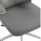 ΚΑΡΕΚΛΑ ΓΡΑΦΕΙΟΥ KESI HM1222.02 ΑΝΟΙΧΤΟ ΓΚΡΙ MESH--ΛΕΥΚΟ PP 52x50x122Υεκ.